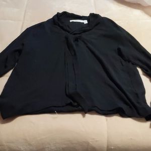 Wilt Black front tie shirt